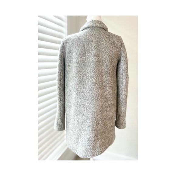 Only Women's Textured Gray Pea Coat - Picture 5 of 6